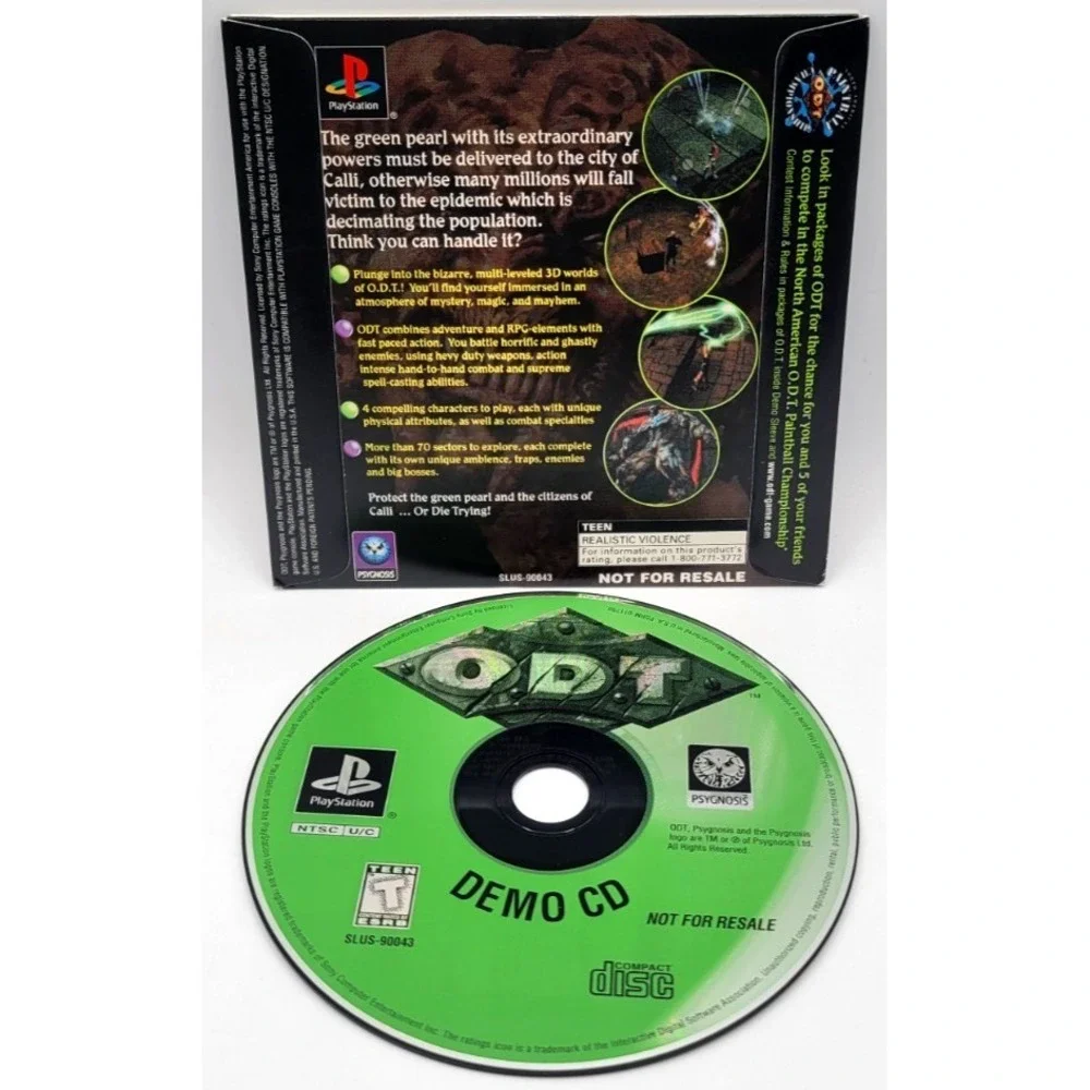 ESCAPE ODT (OR DIE TRYING) Demo Disc SONY PLAYSTATION